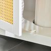 Armario Lavabo Con Pie Mueble Para Debajo Del Lavabo Fregadero Armario De Baño Con 2 Estantes Y 2 Puertas Blanco Y Amarillo 60 X 35 X 58 Cm Bzr72-ii-w Sobuy Es