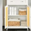 Armario Multifuncional De Baño Mueble De Almacenaje Para Baño Con 2 Puertas Y 1 Cajón Blanco 60 X 35 X 88 Cm Bzr120-w Sobuy Es