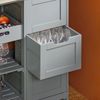 Carro De Almacenamiento Mueble Auxiliar Cocina Carrito De Servir Con 3 Cajones 2 Estantes Y 1 Bandeja Extraíble Gris Fkw79-hg Sobuy Es