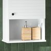 Armario De Baño De Pared Con 1 Puerta Armario De Almacenamiento Colgante Con 3 Estantes 40 X 21 X 76 Cm Blanco Bzr25-w Sobuy Es