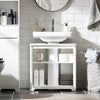 Mueble Para Debajo Del Lavabo Fregadero Armario De Baño De Suelo Con 2 Puertas 60 X 30 X 60 Cm Bzr108- Ii-w Sobuy Es