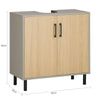 Mueble Para Debajo Del Lavabo Fregadero Armario De Baño De Suelo Con 2 Puertas 60 X 30 X 60 Cm Bzr133-ng Sobuy Es