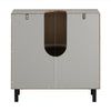 Mueble Para Debajo Del Lavabo Fregadero Armario De Baño De Suelo Con 2 Puertas 60 X 30 X 60 Cm Bzr133-ng Sobuy Es