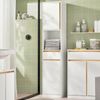 Armario Alto Para Baño Con 1 Cajón Mueble Columna De Baño Con 1 Estantes Abiertos Y 2 Puertas Blanco 35 X 33 X 170 Cm Bzr80-w Sobuy Es