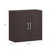 Mueble De Pared Armario Suspendido Con 2 Puertas Armario Colgante Para Baño Con Balda Ajustable Marrón 60 X 30 X 60 Cm Frg231-br Sobuy Es