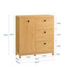 Armario De Baño Para Ropa Sucia Mueble Multifuncional Para Baño Con 1 Cesto Y 3 Cajones 80 X 35 X 89 Cm Madera Natural Bzr97-sn Sobuy Es