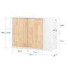 Armario De Pared Para Baño Armario De Almacenamiento Con 2 Puertas Y 2 Compartimentos Abierto Blanco 68 X 20 X 48 Cm Bzr144-wn Sobuy Es