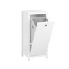 Mueble Para Ropa Sucia Canasto Para La Colada Amario De Baño Con 1 Cesto Blanco 40 X 35 X 90 Cm Bzr96-w Sobuy Es