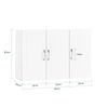 Mueble De Pared Armario Suspendido Con 3 Puertas Armario Colgante Para Baño Con Balda Ajustable Blanco 90 X 30 X 60 Cm Frg231-l-w Sobuy Es