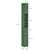 Mueble Columna De Baño Armario Para Baño Alto Estanterías De Baño Con 5 Estantes Abiertos 2 Puertas Y 1 Cajón 20 X 20 X 180 Cm Verde Bzr34-sy Sobuy Es