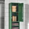 Mueble Columna De Baño Armario Para Baño Alto Estanterías De Baño Con 5 Estantes Abiertos 2 Puertas Y 1 Cajón 20 X 20 X 180 Cm Verde Bzr34-sy Sobuy Es