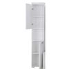 Columna De Baño 2 Puertas Gris Brillo Kelia 37 Cm