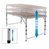 Mesa De Camping Plegable 120 X 60 X 55/63/70cm Ecd Germany