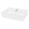 Lavabo Cerámico Rectangular 515 X 360 X 130 Mm Blanco Ecd Germany