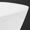 Lavabo Cerámico Ovalado Con Agujero 350x205x125 Mm Blanco Ecd Germany