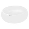 Lavabo Cerámico Redondo 350 X 350 X 120 Mm Blanco Ecd Germany