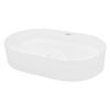 Lavabo Cerámico Ovalado 605 X 380 X 125 Mm Blanco Ecd Germany