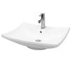 Lavabo Sobre Encimera Rectangular 605x460x165 Mm Blanco Ecd Germany