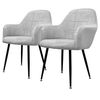 2x Juego Sillones De Comedor Gris Ecd Germany