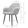 2x Juego Sillones De Comedor Gris Ecd Germany