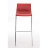 Clp Set 2x Taburete Hoover Con Asiento De Plástico & Base De Metal Rojo 48x43x100 Cm