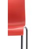 Clp Taburete Hoover Con Base De 4 Pies Plástico Rojo 48x43x100 Cm