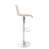 Clp Taburete De Bar Hoover En Tela Crema 36x39x84 Cm