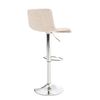 Clp Taburete De Bar Hoover En Tela Crema 36x39x84 Cm