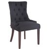 Clp Silla De Comedor Aberdeen En Tela Negro 58x55x92 Cm