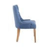 Clp Silla De Comedor Aberdeen En Tela Azul 58x55x92 Cm