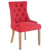 Clp Silla De Comedor Aberdeen En Tela Rojo 58x55x92 Cm