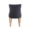 Clp Silla De Comedor Aberdeen En Tela Negro 58x55x92 Cm