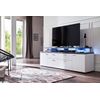 Mueble Tv Kolz Blanco Mate 180 Cm Sin-