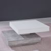 Mesa De Centro Universal Ct-119 Gris Hormigón Y Blanco Trendteam