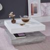 Mesa De Centro Universal Ct-119 Gris Hormigón Y Blanco Trendteam