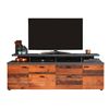 Mueble Tv Kolz 180 Cm Sin Madera Efecto Envejecido Y Gris Mate-