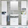 Mueble De Baño 1 Puerta 1 Cajón Melamina Blanca Micko