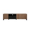 Mueble De Tv 3 Puertas, 1 Abatible Y 1 Nicho L185 Cm - Kendo