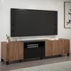 Mueble De Tv 3 Puertas, 1 Abatible Y 1 Nicho L185 Cm - Kendo