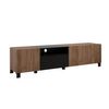 Mueble De Tv 3 Puertas, 1 Abatible Y 1 Nicho L185 Cm - Kendo