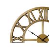 Reloj De Pared Marco De Hierro Dorado Diseño Clásico Números Romanos Redondo 61 Cm Nottwil - Dorado