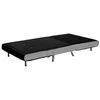 Sofá Cama Tapizado En Tela Negro Cama Individual Plegable Silla Cama Farris - Negro