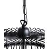 Lámpara Colgante De Metal Negro 75 Cm Jaula 3 Bombillas Cadena De Diseño Glam Estilo Industrial Celon - Negro