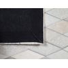 Alfombra De Piel Blanca Y Negra 160 X 230 Cm Moderna Patchwork Hecha A Mano Maldan - Negro