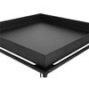 Mesa Auxiliar De Metal Negro 50 X 40 X 40 Cm Decorativa Industrial Saxon - Negro