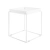 Mesa Auxiliar De Metal Blanco 50 X 40 X 40 Cm Decorativa Industrial Saxon - Blanco