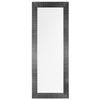 Espejo De Pared Negro 50 X 130 Cm Marco Moderno Para Salón Pasillo Draveil - Negro