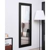 Espejo De Pared Negro 50 X 130 Cm Marco Moderno Para Salón Pasillo Draveil - Negro