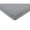 Cojín Para Tumbona De Jardín De Poliéster Gris 192 X 56 Cm Resistente Al Agua Exterior Cesana - Gris