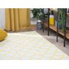 Alfombra De Tela Amarilla 160 X 230 Cm Reversible Exterior Interior Marroquí Aksu - Amarillo